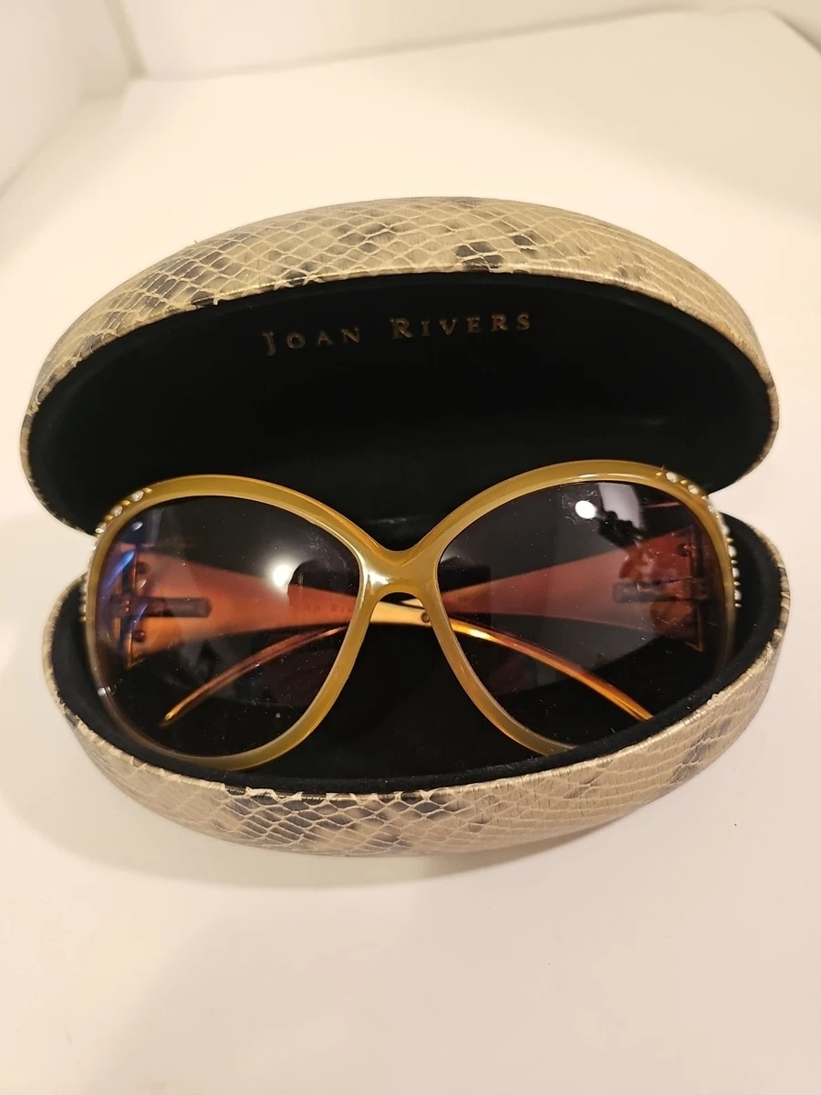 Vintage‎ Joan Rivers Brown And Gold Sunglasses Vintage Joan Rivers Classics Collection Sunglasses | eBay main image 3