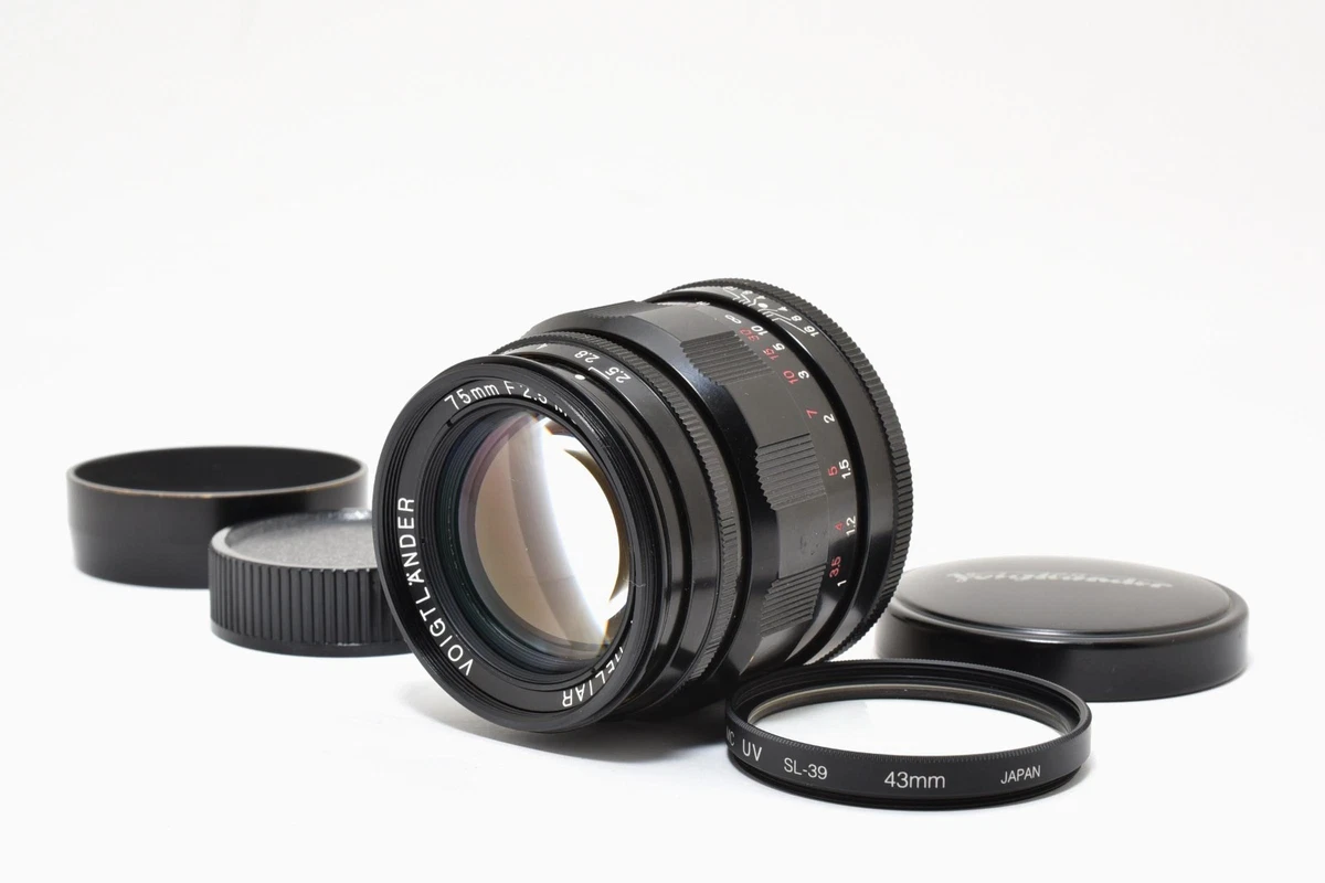 Voigtländer 75mm f/2.5 MC ライカLM中古良品 Voigtländer Camera Lenses 75mm Focal f/2.5 Maximum Aperture for