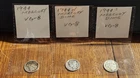 Mercury Silver dimes Lot of  (3) 90% Silver  1945