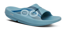 OOFOS Unisex Ooahh Sport Slide Sandal - Ocean Blue Wave - M7/W9