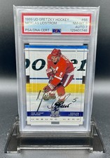 1999 Upper Deck Gretzky Hockey Nicklas Lidstrom #66 - PSA 8 (AUTO 7)
