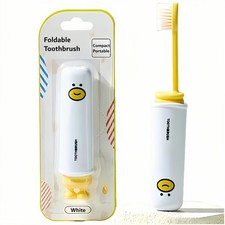 Folding Toothbrush with Built-in Cover, Perfect for Travel, Hiking  Camping,...