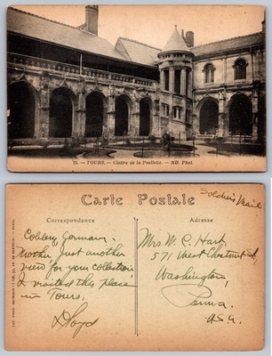Tours Cloitre De La Psalette France Postcard
