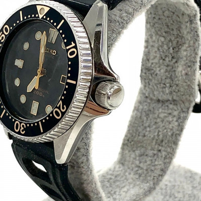 SEIKO Professional 2A22-0170 QZ/SS Black Dial Watch, Working