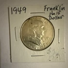 1949 Franklin Half Dollar Silver 50C Philadelphia Business Strike US Coin