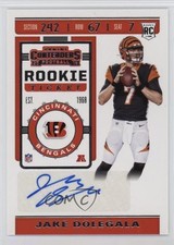 2019 Panini Contenders Rookie Ticket Jake Dolegala #298 Auto 7wk