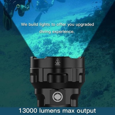 Wurkkos DL70 Tauchlampe 13000 Lumen 4 XHP