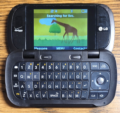 LG Octane VN530 - Brown and Silver ( Verizon ) Cellular Flip
