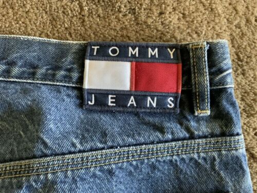 Vtg 90s TOMMY HILFIGER Jeans Blue Denim Carpenter… - image 1