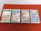 4 DISNEY GHIBLI VHS CLAMSHELL KIKI'S DELIVERY WINNIE THE POOH MICKEY'S CHRISTMAS