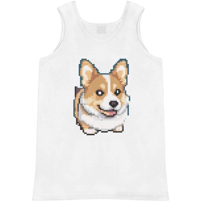 'Pixel Art Corgi Dog' Adult Vest / Tank Top (AV043979)