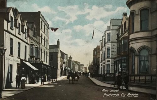 Portrush Main Street posted 1908 - Picture 1 of 2