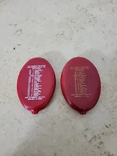 Vtg San Francisco 49ers 1991 & 1994 Schedule Rubber Coin Purse NFL Football