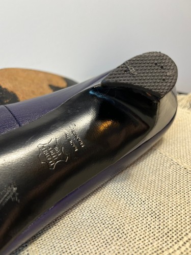 Charles Jourdan Paris Damen - 8 dunkellila Leder Vintage Pumps Made in Franсе - Bild 14 von 21