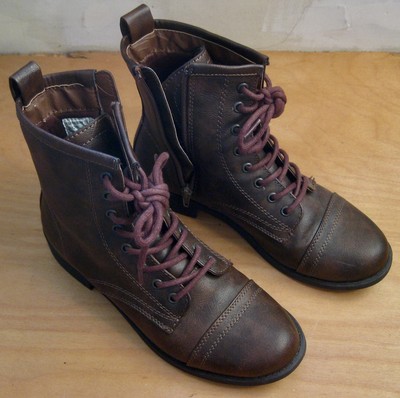 brash lace up boots