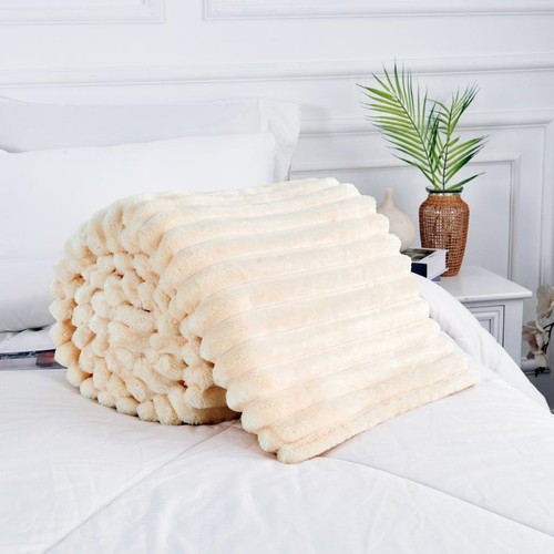 Osum Chunky Cord Ribbed Throws Soft Large Fluffy Cosy Sofa Bed Settee Blankets - Picture 11 of 38