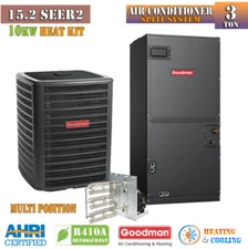 Goodman 3Ton AC Split System 15.2 SEER2 Multi-Position Air Handler 10kW Heat Kit