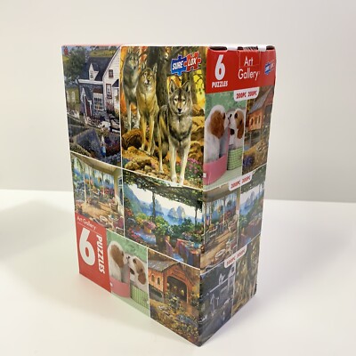 TCG Toys Art Gallery 6 Jigsaw Puzzle Family Pack SURE LOX PREMIUM QUALITY