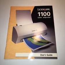 Lexmark 1100 Color Jet printer Users Guide