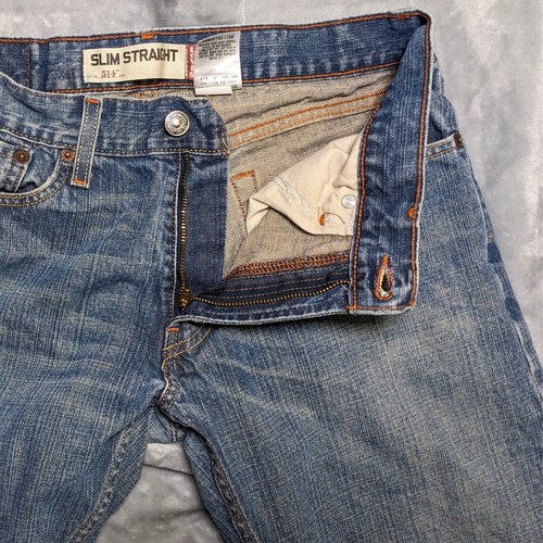 Levis Jeans Herren 30x30 Blau 514 Slim Fit Straight American Mid Wash Denim - Bild 5 von 12