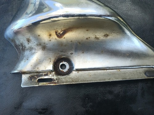 2000 Honda Shadow 1100 Spirit VT1100 CHROME RIGHT FRAME COVER OEM - Picture 2 of 7