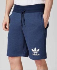 Image of Adidas Original Mens 3 Stripes Essential Shorts Casual Mens Fleece Shorts 