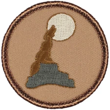 Coyote Patrol Patch - 2" Round Embroidered Patch