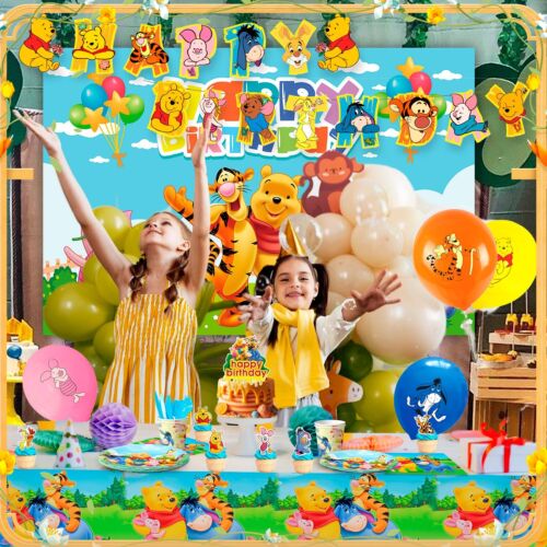 Winnie the Pooh Birthday Party Supplies, Decorations and Party Tableware Sets - Picture 3 of 10