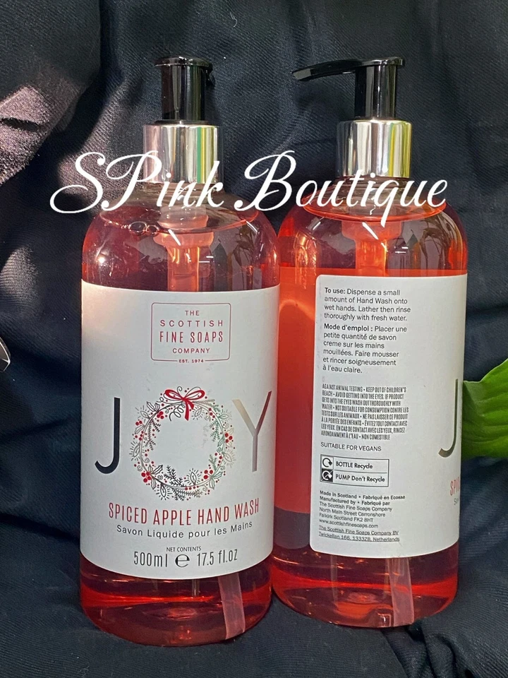 The Scottish Fine Soaps - Spiced Apple Hand Wash | 500mL × 2 [TWIN PACK] - Image 2 of 4