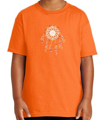 Native American Dream Catcher Kid/'s T-shirt Moon Phases Tee for Youth 1999C