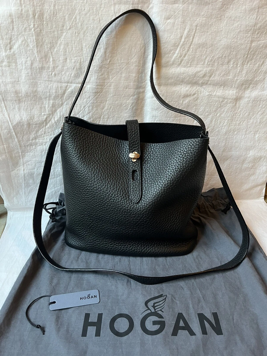 Borsa Hogan Hobo Iconic media pelle nera eBay