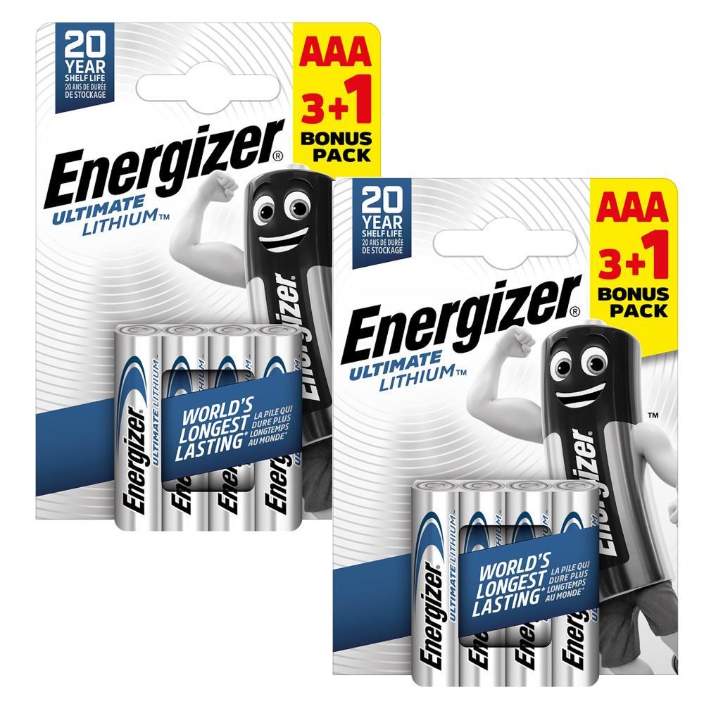 Energizer AAA Lithium ULTIMATE 8 x Batteries LR03 L92 Digital Camera 2042 expiry