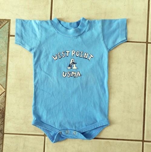 Baby Boys Short one piece Size 1 blue West Point United States Military Academy - Picture 3 of 4