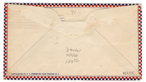 #702 American Red Cross 1931 FDC - Roessler Planty #62 Listing Copy - Picture 2 of 2