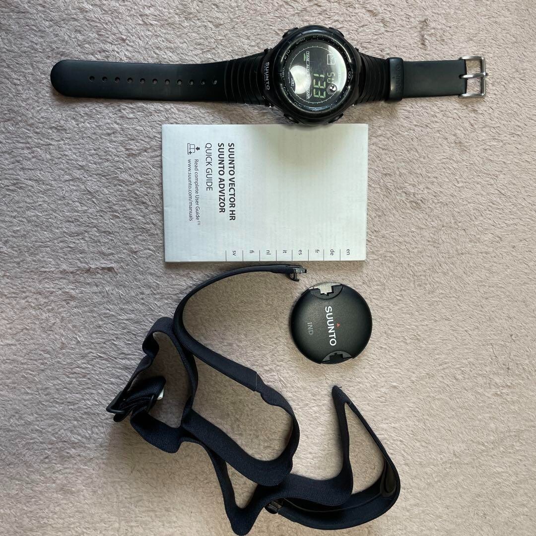 Suunto Vector HR BLACK Sports Watch/Battery change required Suunto Vector HR BLACK Sports Watch/Battery change required