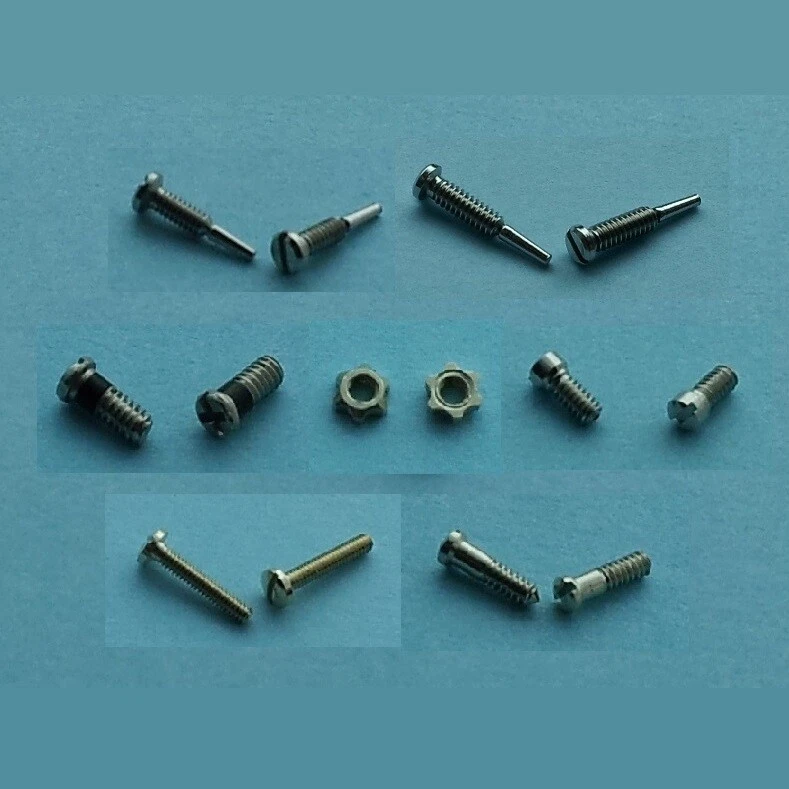 B&S Screws for Glasses inc Ray Ban Frames -Nose Pad Screws-Eyewire/Hinge Screws-Nuts