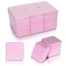 1080PCS Lint Free Nail Wipes- Non-Woven Soft Nail Polish Remover Pads Nail Po...