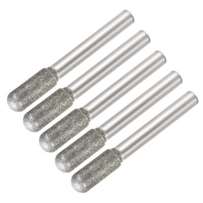 5pcs Diamond Burrs Bits Grinding Drill Carving Rotary Tool for Glass Stone