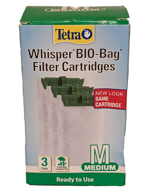 Tetra Whisper Bio-Bag Cartridge Medium 3 pk- Brand New: Free Shipping !