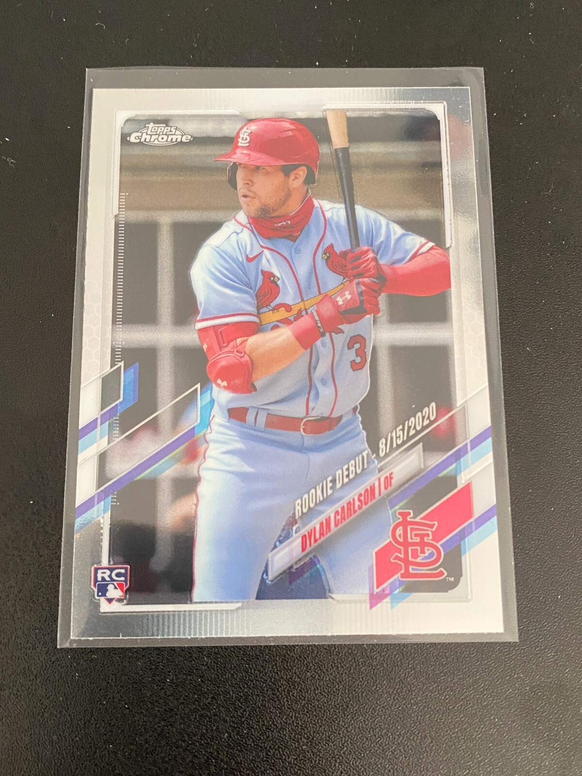 Dylan Carlson RC Debut 2021 Topps Chrome Update Card# USC54 Cardinals