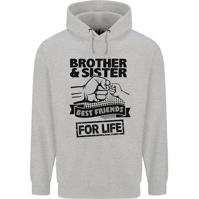 Bruder & Schwester Beste Freunde Geschwister Herren 80% Baumwolle Hoodie