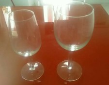 COPPIA DI BICCHIERI VINTAGE DI VETRO - ANNI 70 - RARITÀ DI PREGIO