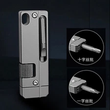 Titanium Alloy EDC Multi Tool Adjustable Wrench Keychain Pocket Compact Design