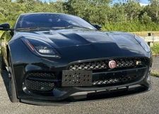 Front Bumper Tow Hook License Plate Mount Bracket For Jaguar F-Type 2018-2020