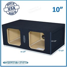 10" Dual Sealed Large Solo-Baric Sub Box Speaker Box Ground Shaker Enclosure
