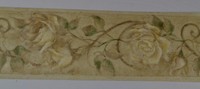 Wallquest Antique White Roses Prepasted Wallpaper Border 5 Yds Wallquest Antique White Roses Prepasted Wallpaper Border 5 Yds