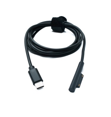 SYSTEM-S USB 3.1 Kabel 150 cm Ladekabel für Microsoft Surface in Schwarz