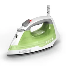 Blacker+ Decker Steam Iron - Non-Stick Soleplate, Tempature Control, Compact