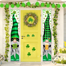 St. Patrick's Day Gnome Welcome Banners - 2 Piece Set for Home Decor
