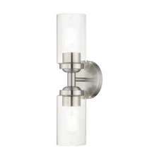Livex Lighting 18082 Whittier 2 Light 16" Tall Bathroom Sconce - Nickel